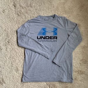Grey Under Armour HeatGear Long Sleeve